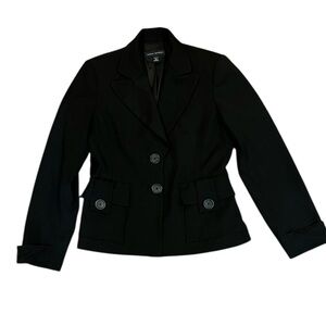 Banana Republic Stretch Line Black Blazer Size 4